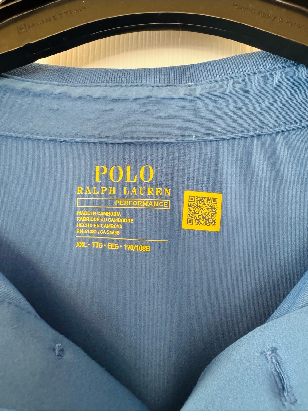 Polo Ralph Lauren Performance Polo Shirt Men’s XXL Blue Stretch Golf Athletic - Picture 3 of 5